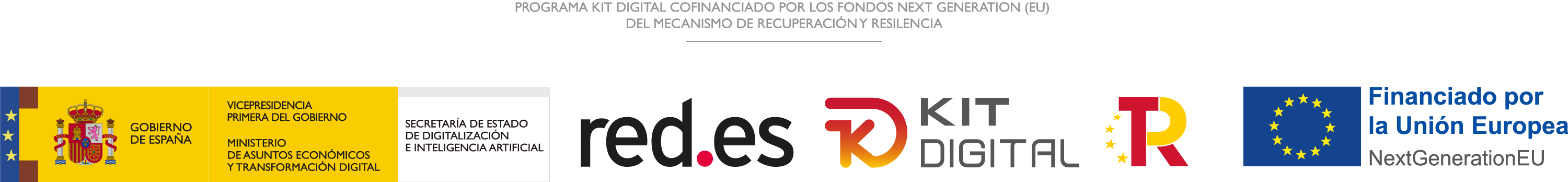 Programa Kit Digital cofinanciado por los fondos Next Generation (EU) del Mecanismo de Recuperación y Resiliencia